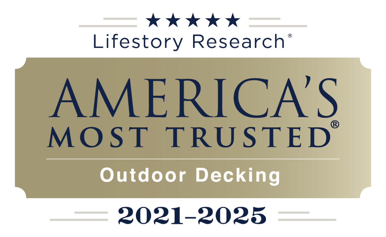America's most trusted outdoor decking from 2021-2025 logo